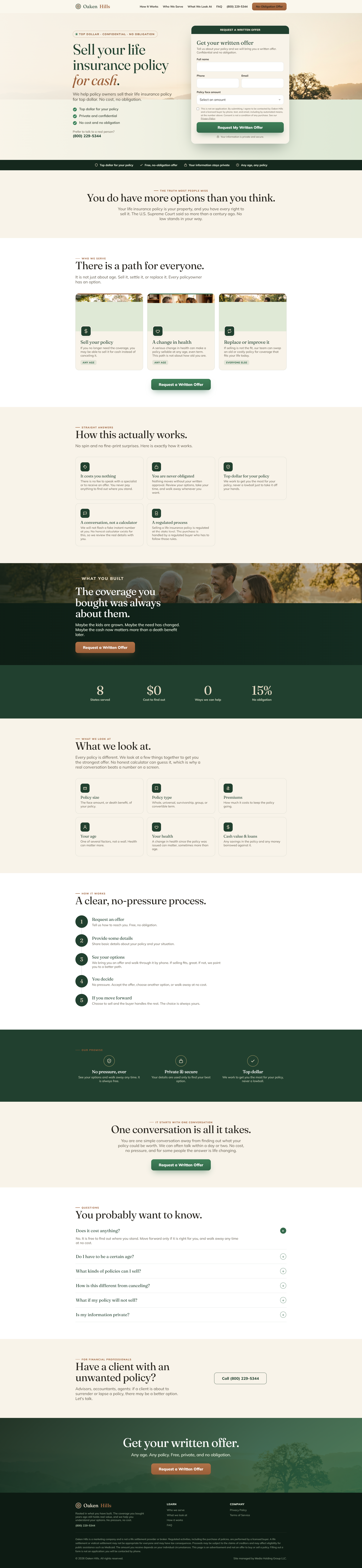 Insurance Lead Funnel